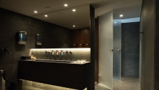 Bathroom Doors made of Acid Glass